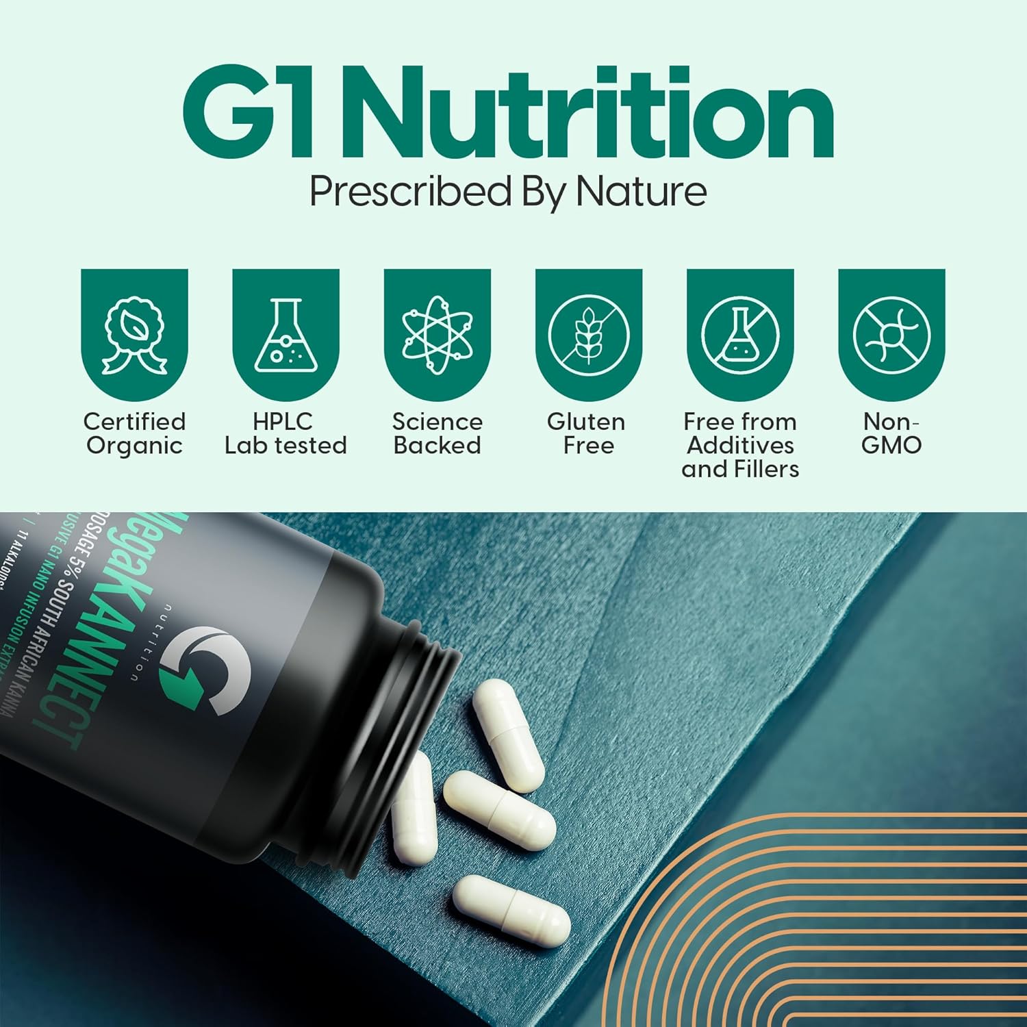 Sceletium Tortuosum Capsules with 5% Kanna Alkaloid for Mood, Energy, Mental Clarity | Daily Supplements for Men & Women (30 Count)