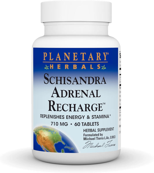 Schisandra Adrenal Complex 710mg Tablets with Yam Rhizome & Poria Sclerotium - 60 Count