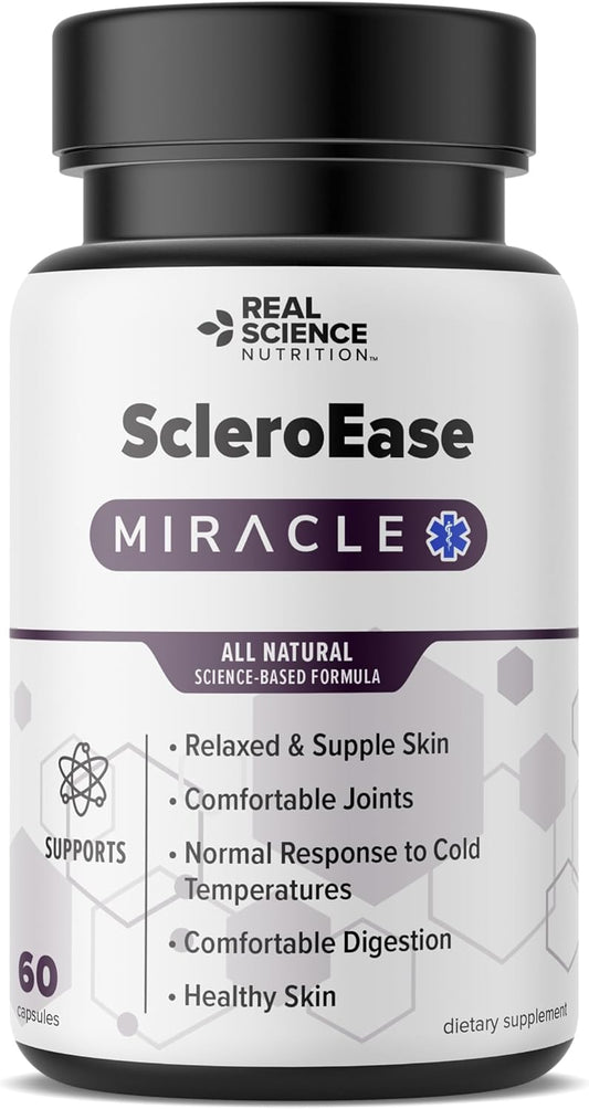 ScleroEase Miracle: Natural Relief for Scleroderma, Supports Skin Health, Joint Mobility, and Digestion