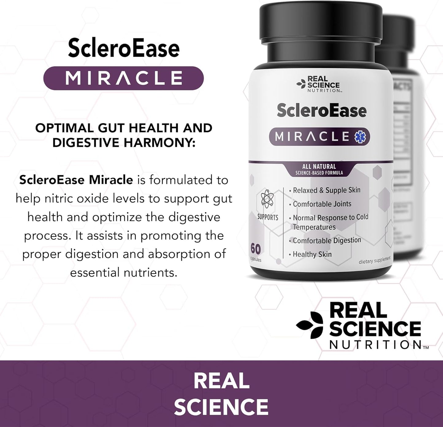 ScleroEase Miracle: Natural Relief for Scleroderma, Supports Skin Health, Joint Mobility, and Digestion