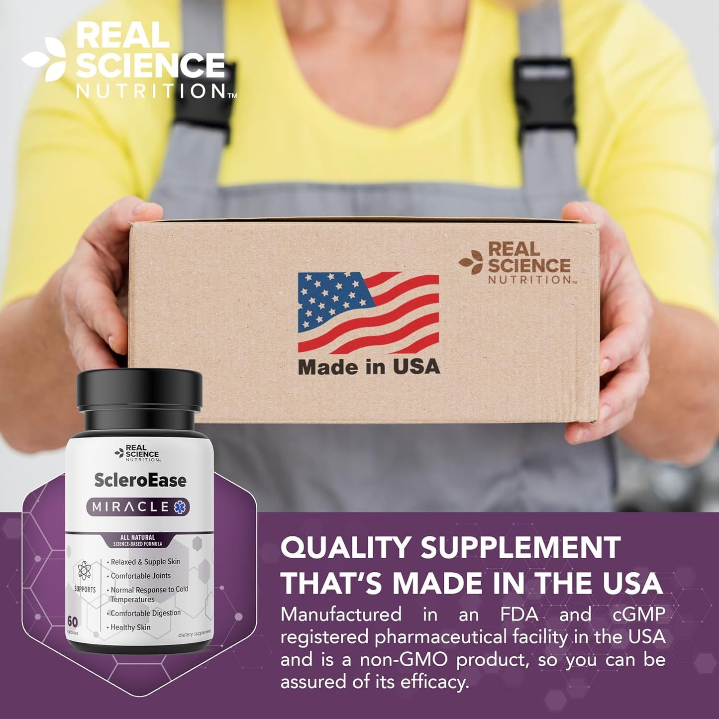 ScleroEase Miracle: Natural Relief for Scleroderma, Supports Skin Health, Joint Mobility, and Digestion