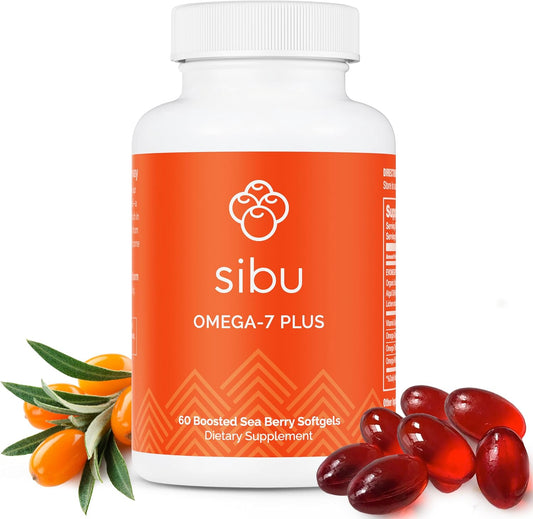 Sea Buckthorn Oil & Plant-Based Vitamin D3 Softgels - Omega-7, Omega-3 DHA (60ct)