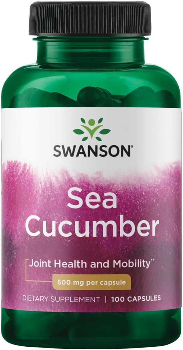 Sea Cucumber Supplement for Joint Health & Mobility - Supports Cartilage Protection & Connective Tissue - 100 Capsules, 500mg