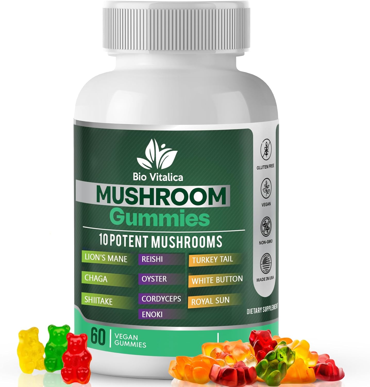 Sea Moss and Mushroom Gummy Bundle: BIO VITALICA - Enhanced Wellness Support - BoostGo Australia