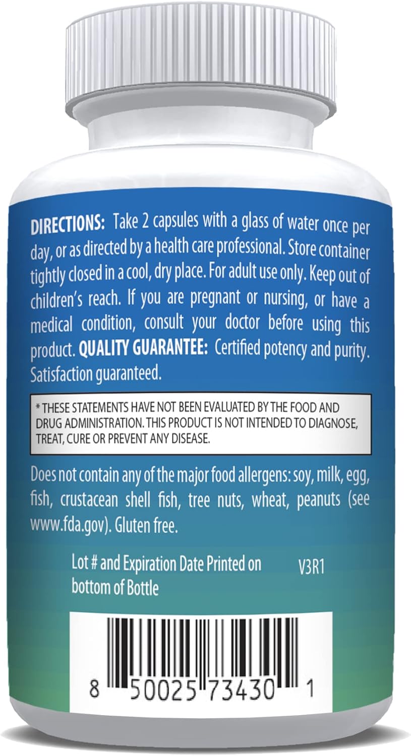 Sea Moss Immune Support Supplement with Black Pepper, Bladderwrack, and Burdock Root for Healthy Immune Function and Happiness