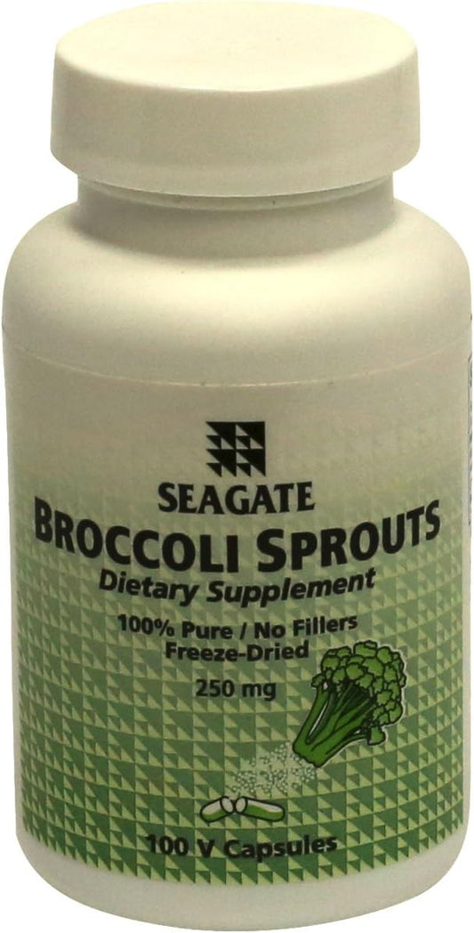 Seagate Broccoli Sprouts Capsules - 250mg, 100 Count
