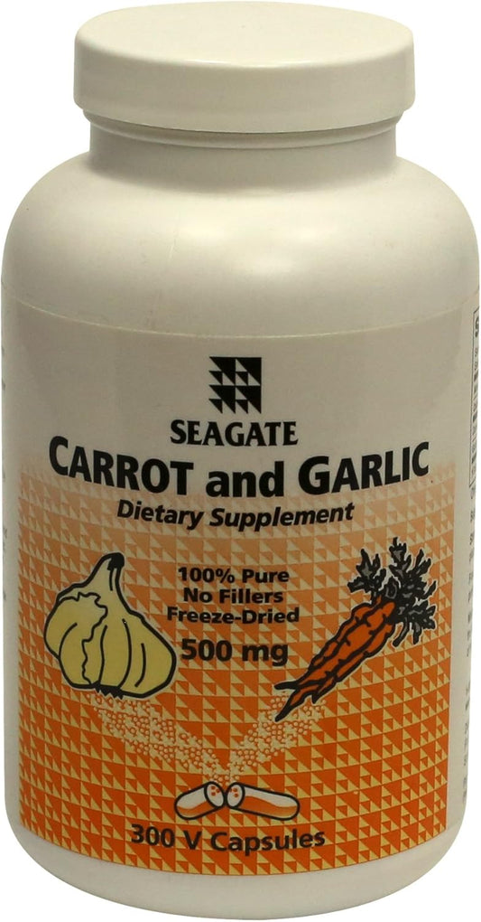 Seagate Carrot and Garlic Capsules 500mg - Pack of 300