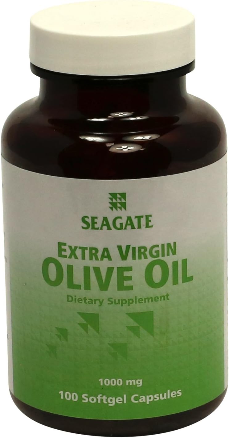 Seagate Extra Virgin Olive Oil Soft-Gels 1000 mg - 100 Count Pack