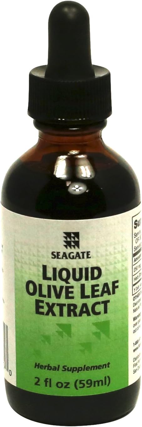Seagate Olive Leaf Extract Liquid - Natural Immune Support Supplement
