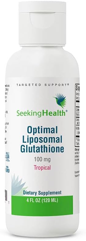 Seeking Health Optimal Liposomal Glutathione - Immune & Liver Support - Tropical Flavor, 4 oz