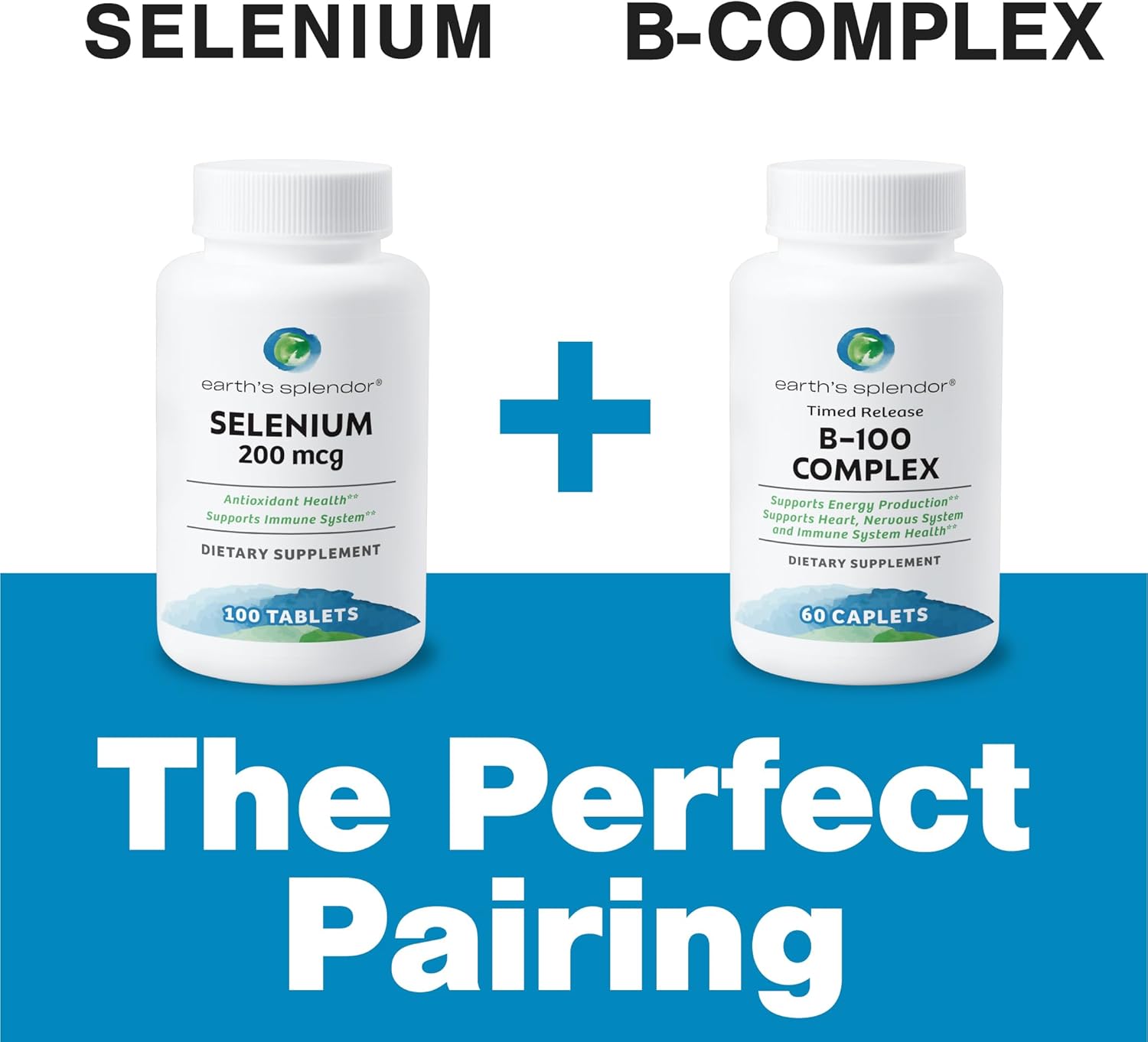 Selenium 200 mcg Supplement for Antioxidant Health and Immune Support - 100 Tablets