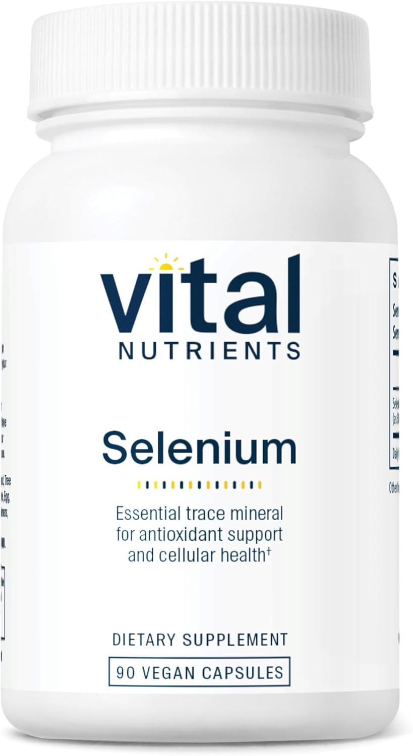 Selenium Supplement - 90 Vegetarian Capsules - 200 mcg Antioxidant Support