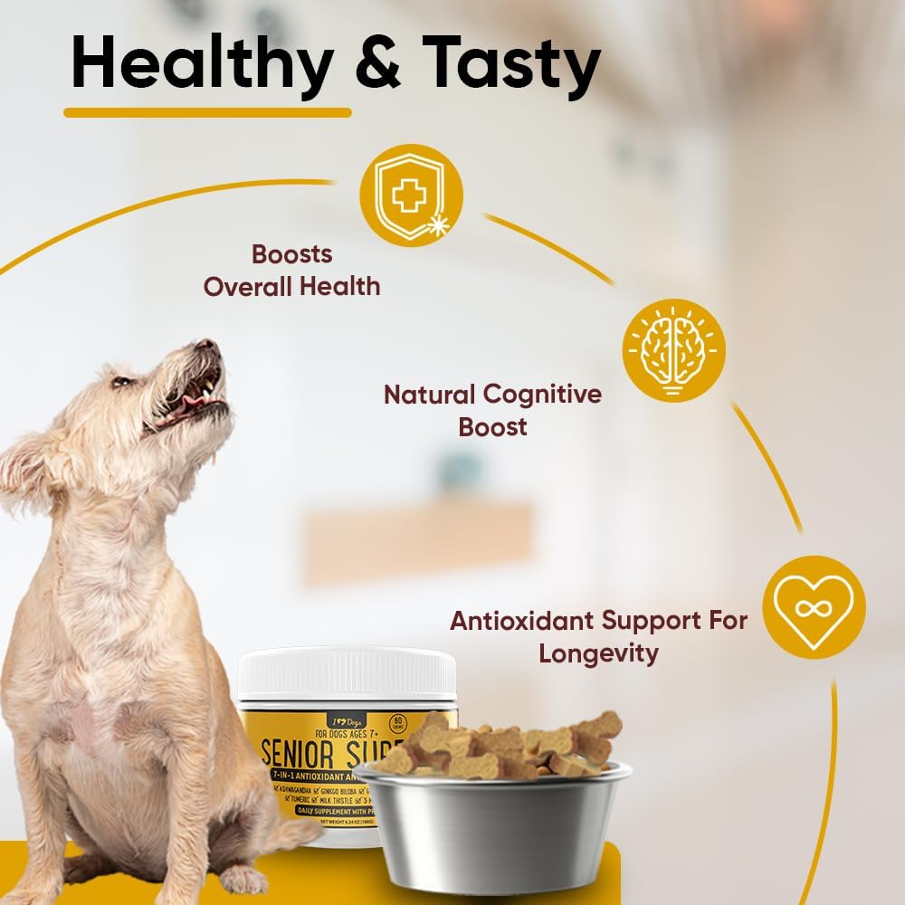 Senior Super 7 Dog Multivitamin with Anti-Aging Support