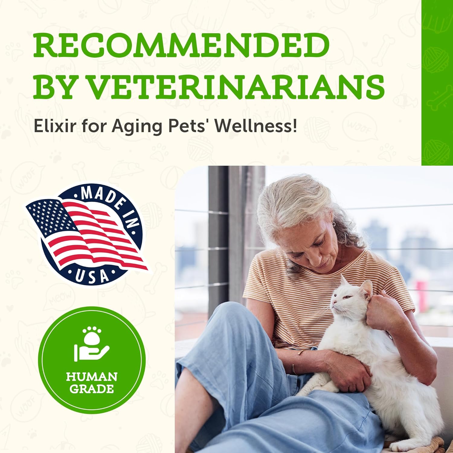 Senior Support Herbal Supplement for Dogs & Cats - Milk Thistle for Kidney Support - 2 Fl Oz