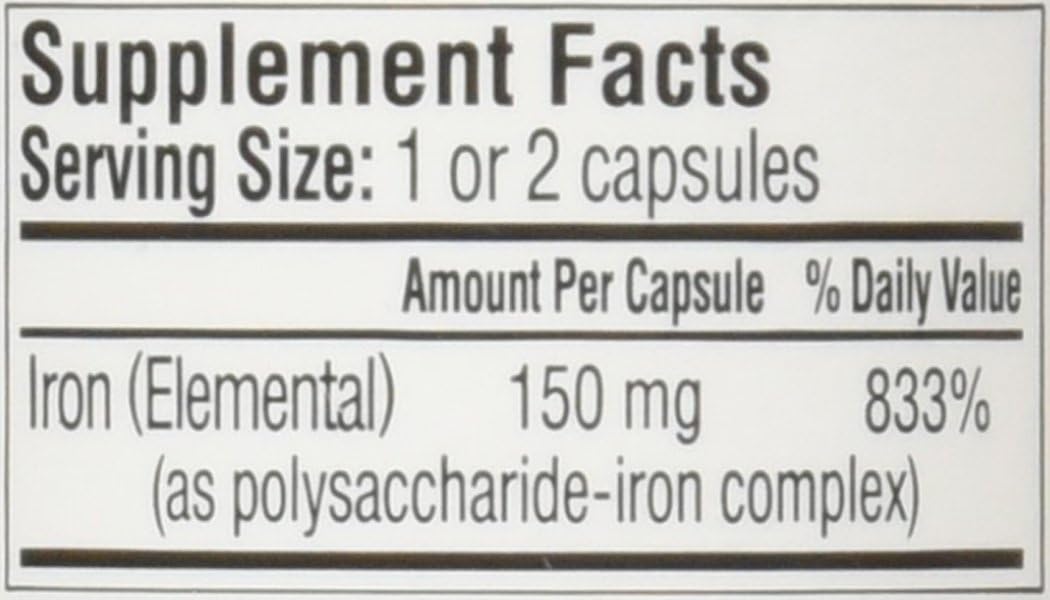 Senokot NU-IRON 150mg Capsules - 100 Count