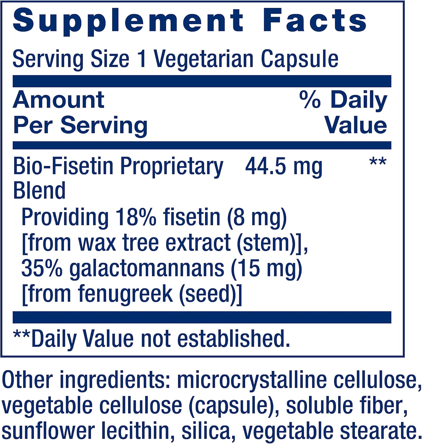 Senolytic Activator with Quercetin, Fisetin, & Bio-Fisetin Capsules for Immune Support, Anti-Aging, Longevity, Cellular & Cognitive Health