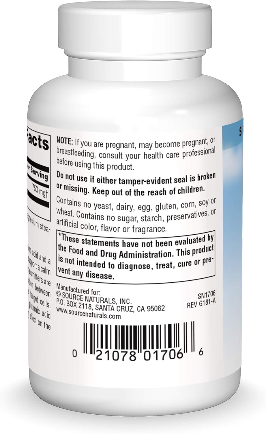 Serene Science GABA by Source Naturals 750mg - 45 Capsules for a Tranquil Mind