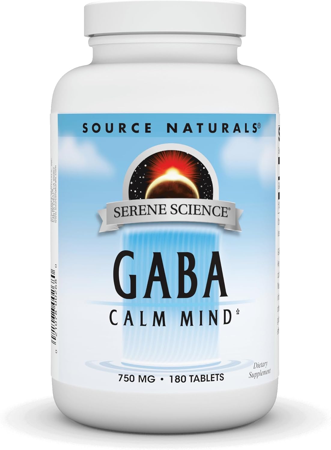 Serene Science GABA Supplement - 750mg, 90 Tablets for Relaxation and Mental Clarity