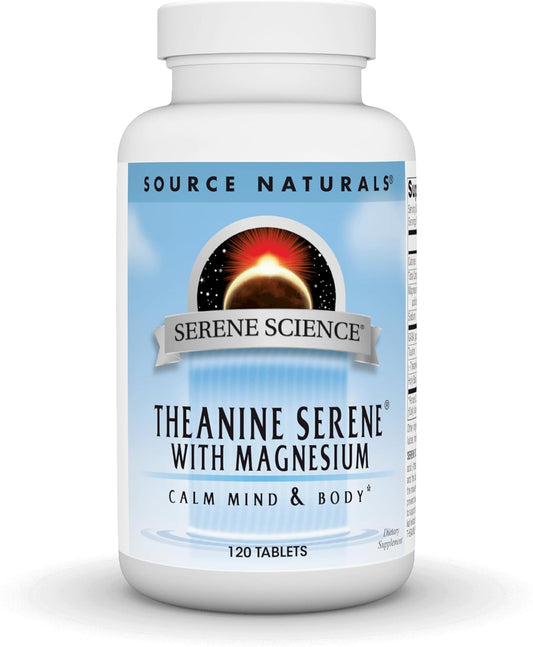 Serene Science L-Theanine with Magnesium and GABA Tablets - 120 Count