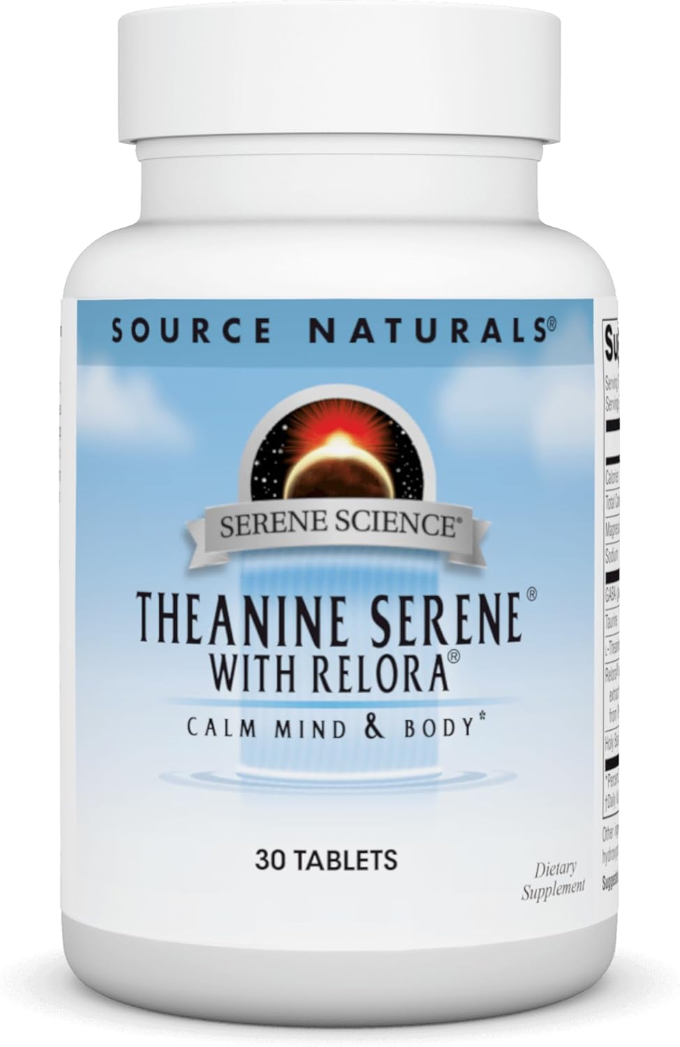 Serene Science Theanine Serene with Relora, Magnesium & GABA - 30 Tablets by Source Naturals
