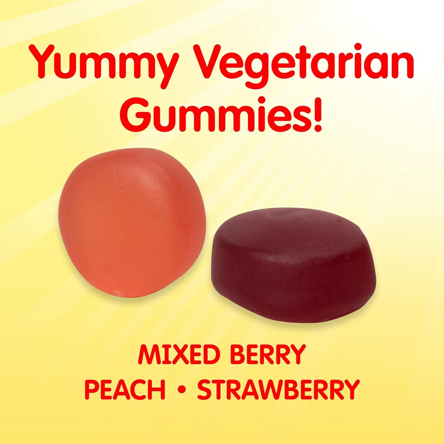 Sesame Street Vitamin D3 Gummies for Kids - 600 IU per Gummy - 6 Months Supply - Gluten, Dairy, Peanut, & Gelatin Free - Immune, Bone, and Teeth Support - Non-GMO - 180 Vegetarian Gummies