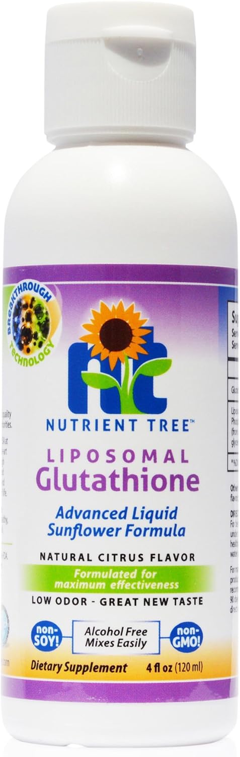 Setria® 500mg Liposomal Glutathione for Cellular Absorption | Detox Liver, Reduce Oxidative Stress | Soy-Free, Non-GMO, Citrus Flavor Liquid Formula