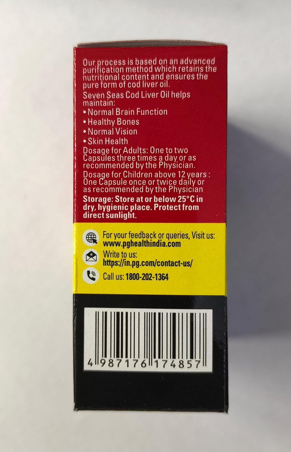 Seven Seas Cod Liver Fish Oil Capsules - Pack of 100