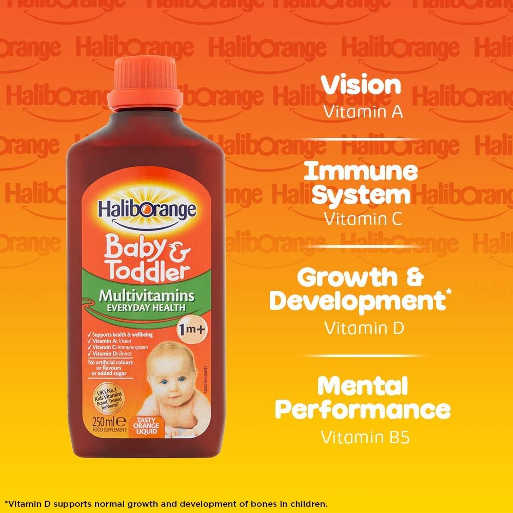 Seven Seas Haliborange All Natural Orange Flavour Multivitamin Liquid - Boost Your Daily Nutrition With a Tasty Twist