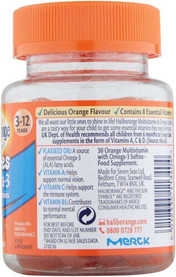 Seven Seas Haliborange Multivitamin Omega-3 Softies for Kids