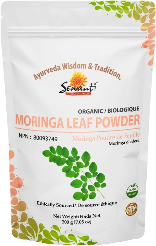 Sewanti Organic Moringa Powder 200g - Rich in Essential Nutrients and Antioxidants for Health Support