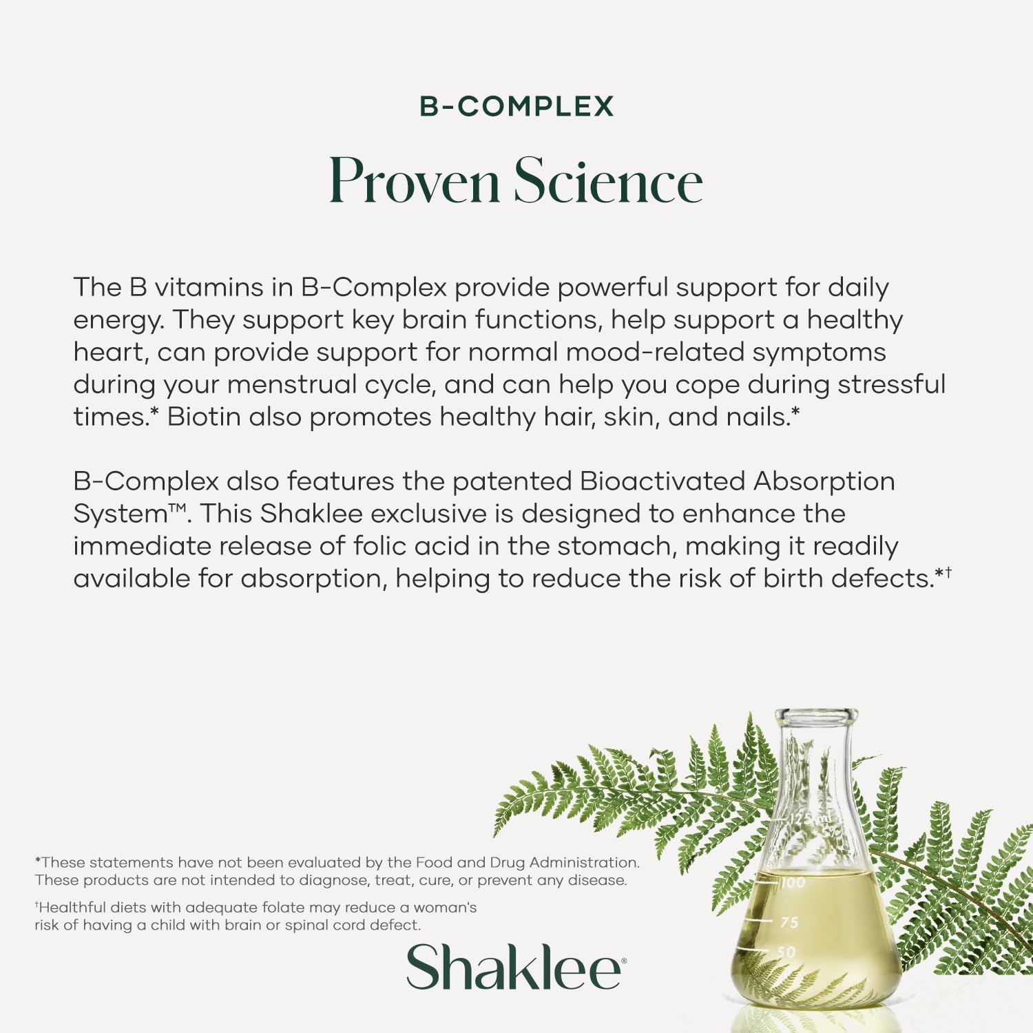 Shaklee B-Complex Tablets - Boost Energy with Bioactivated Absorption System - Supports Well-Being, Cardiovascular, Brain Health - 240 Count