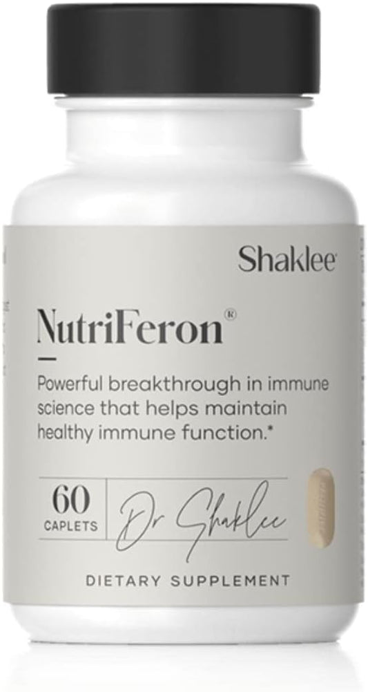 Shaklee NutriFeron Immune-Boosting Botanical Blend with Zinc - Supports Healthy Immune System - 60 Caplets