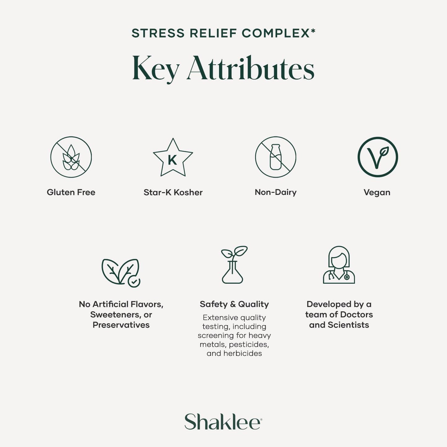 Shaklee Stress Relief Complex with L-theanine, Ashwagandha, Beta-sitosterol, L-tyrosine - Daily Relaxation Supplement for Adults - 30 Caplets