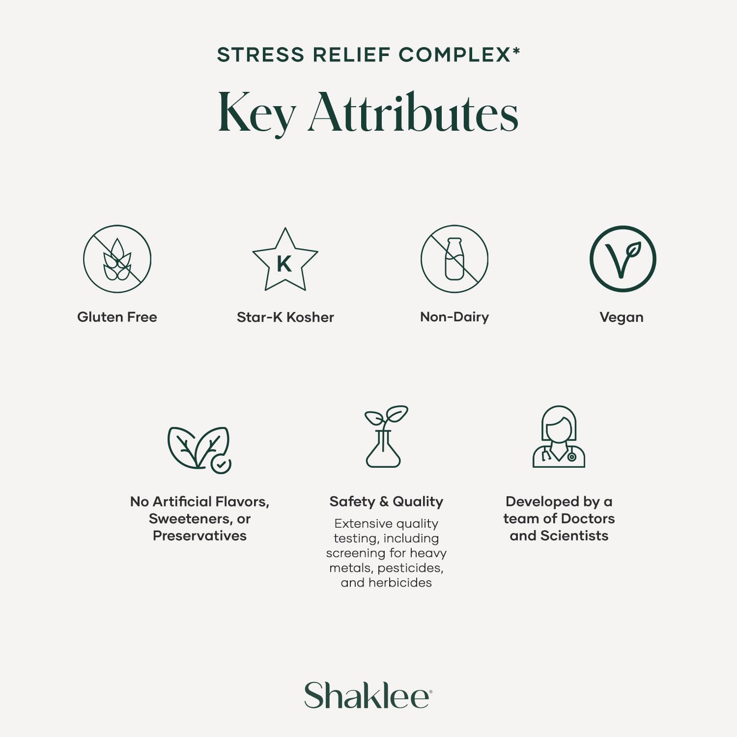 Shaklee Stress Relief Complex with L-theanine, Ashwagandha, Beta-sitosterol, L-tyrosine - Daily Relaxation Supplement for Adults - 30 Caplets