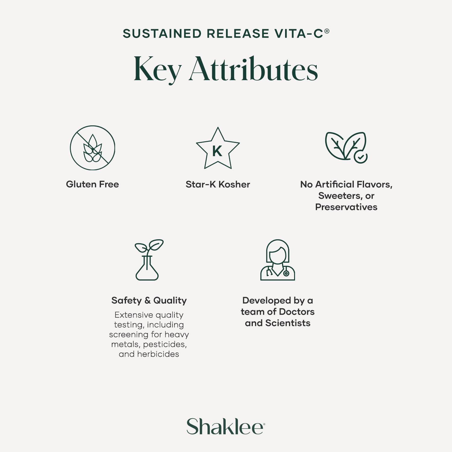 Shaklee Sustained Release Vitamin C 500mg Tablets with Rose Hips and Bioflavonoid Blend - High-Potency Immune Support Formula - 180 Tablets