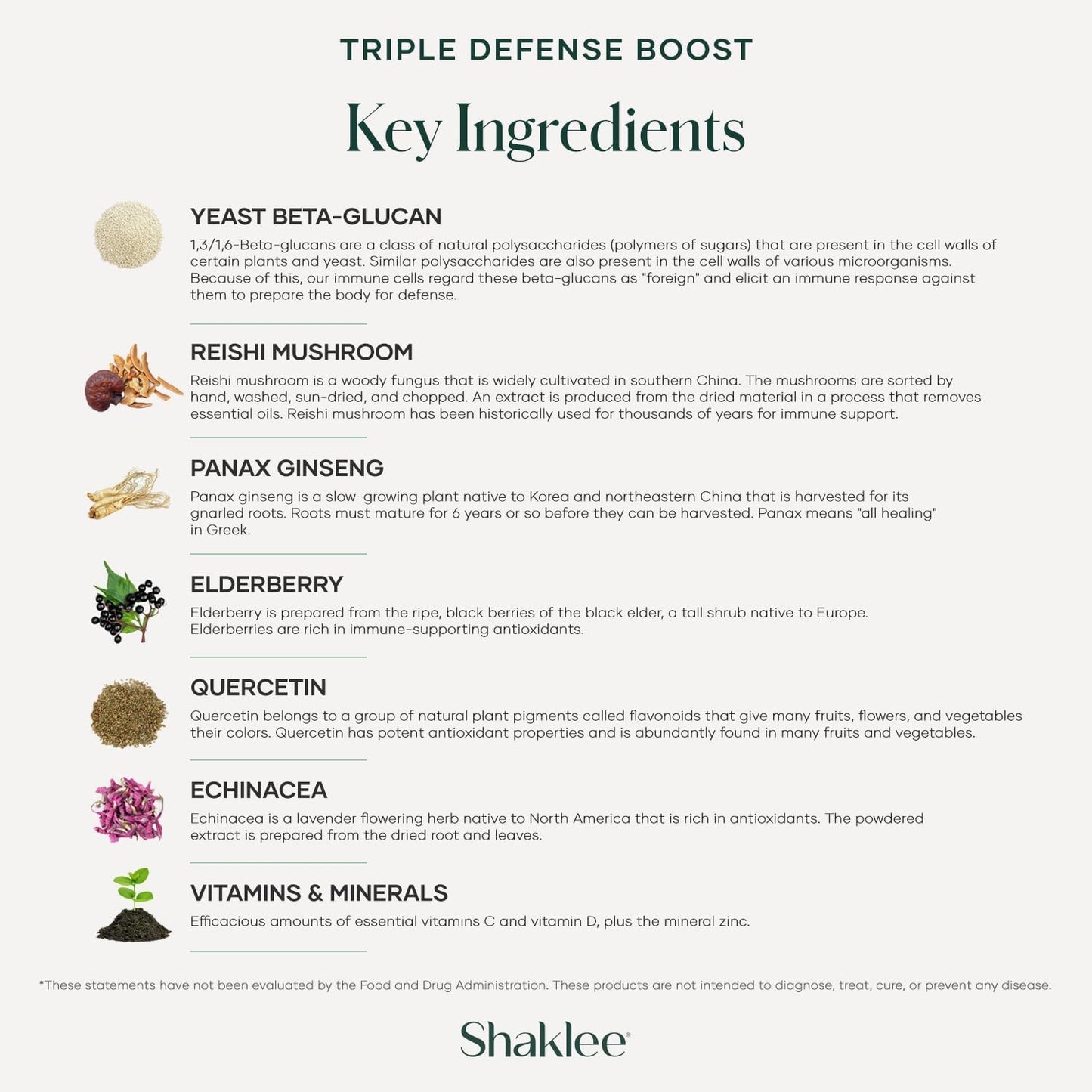 Shaklee Triple Defense Boost Supplement - 20 Servings for Immune Support