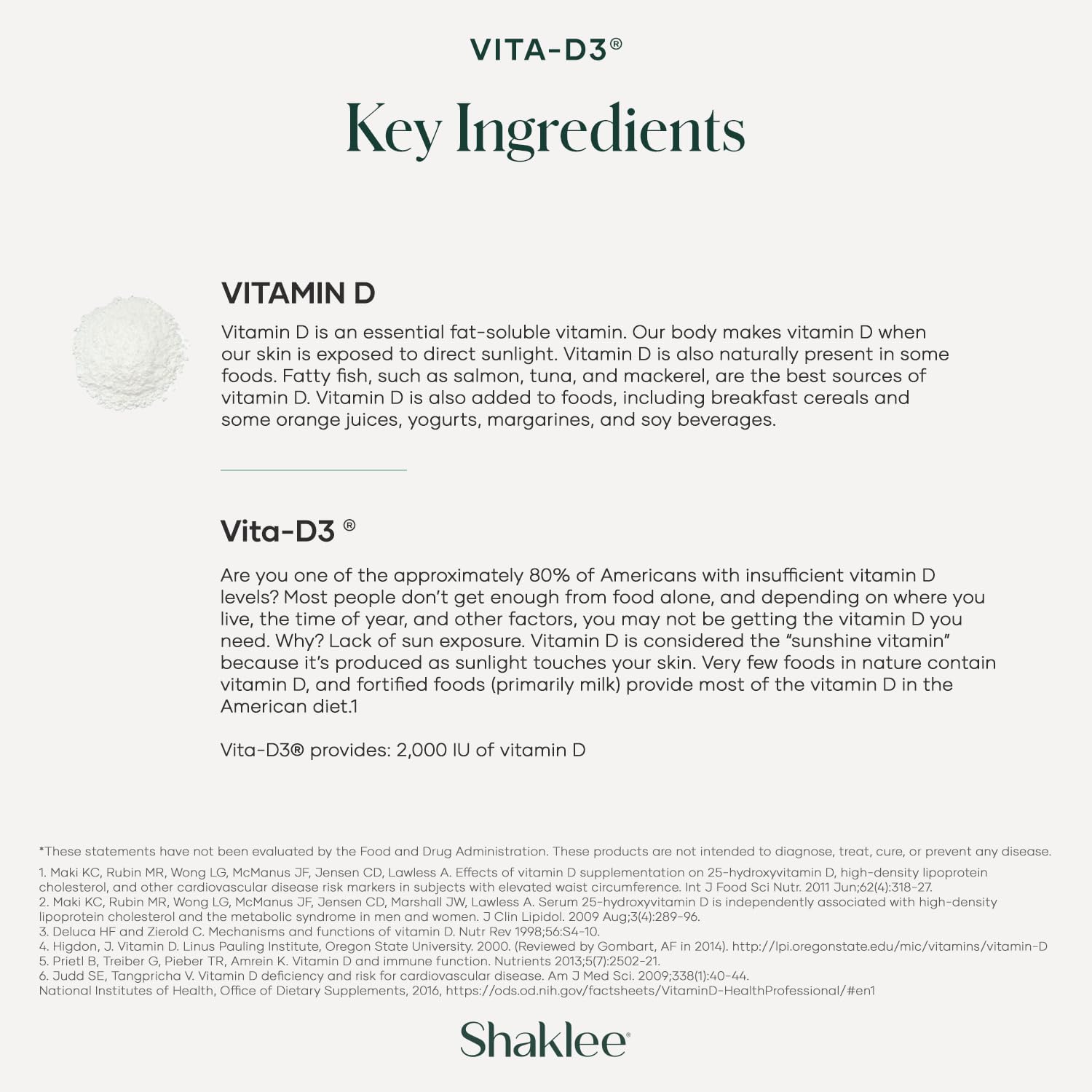 Shaklee Vita-D3® 2,000 IU - Supports Bone, Heart, and Immune Health | High-Potency Vitamin D3 for Overall Wellness | 90 Tablets