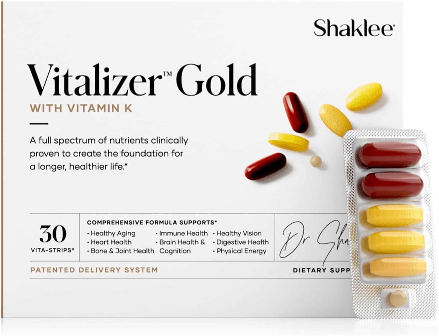 Shaklee Vitalizer Gold: 30 Vita-Strips for Daily Nutritional Support