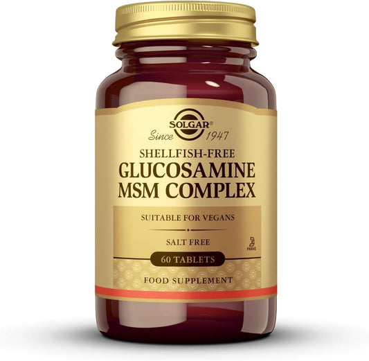 Shellfish-Free Glucosamine Chondroitin MSM Tablets for Healthy Joints and Comfortable Movement - 60 Tablets