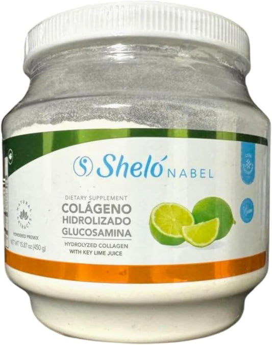 Shelo Nabel Hydrolyzed Collagen with Glucosamine Key Lime Flavored - 15.87oz