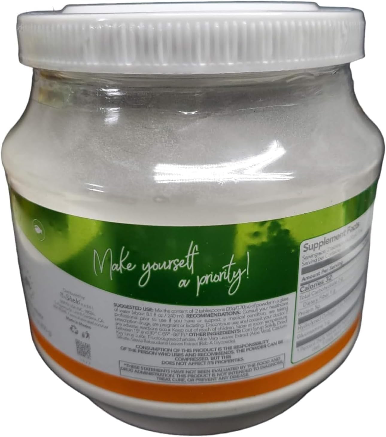 Shelo Nabel Hydrolyzed Collagen with Glucosamine Key Lime Flavored - 15.87oz