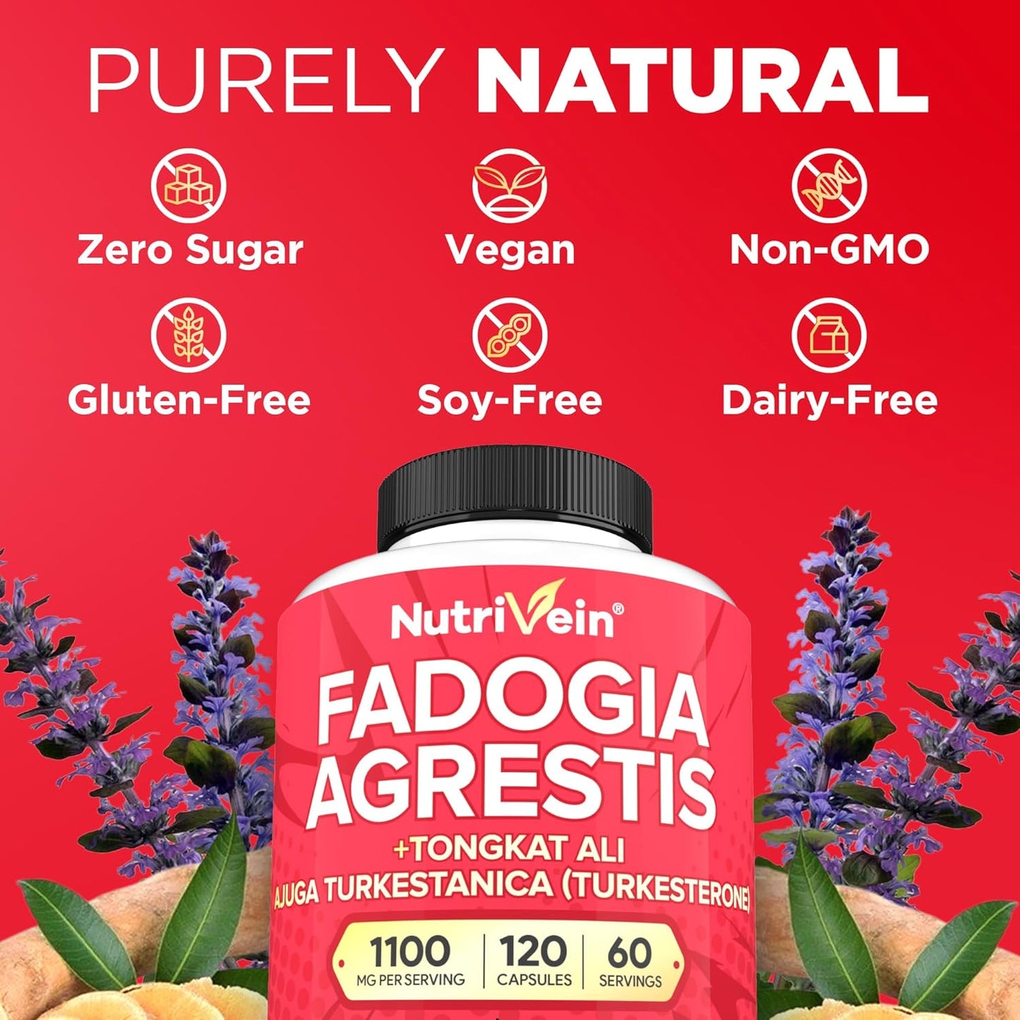 Shilajit & Fadogia Agrestis Supplement Bundle for Performance, Endurance, & Vitality - Nutrivein Premium Capsules for Women and Men