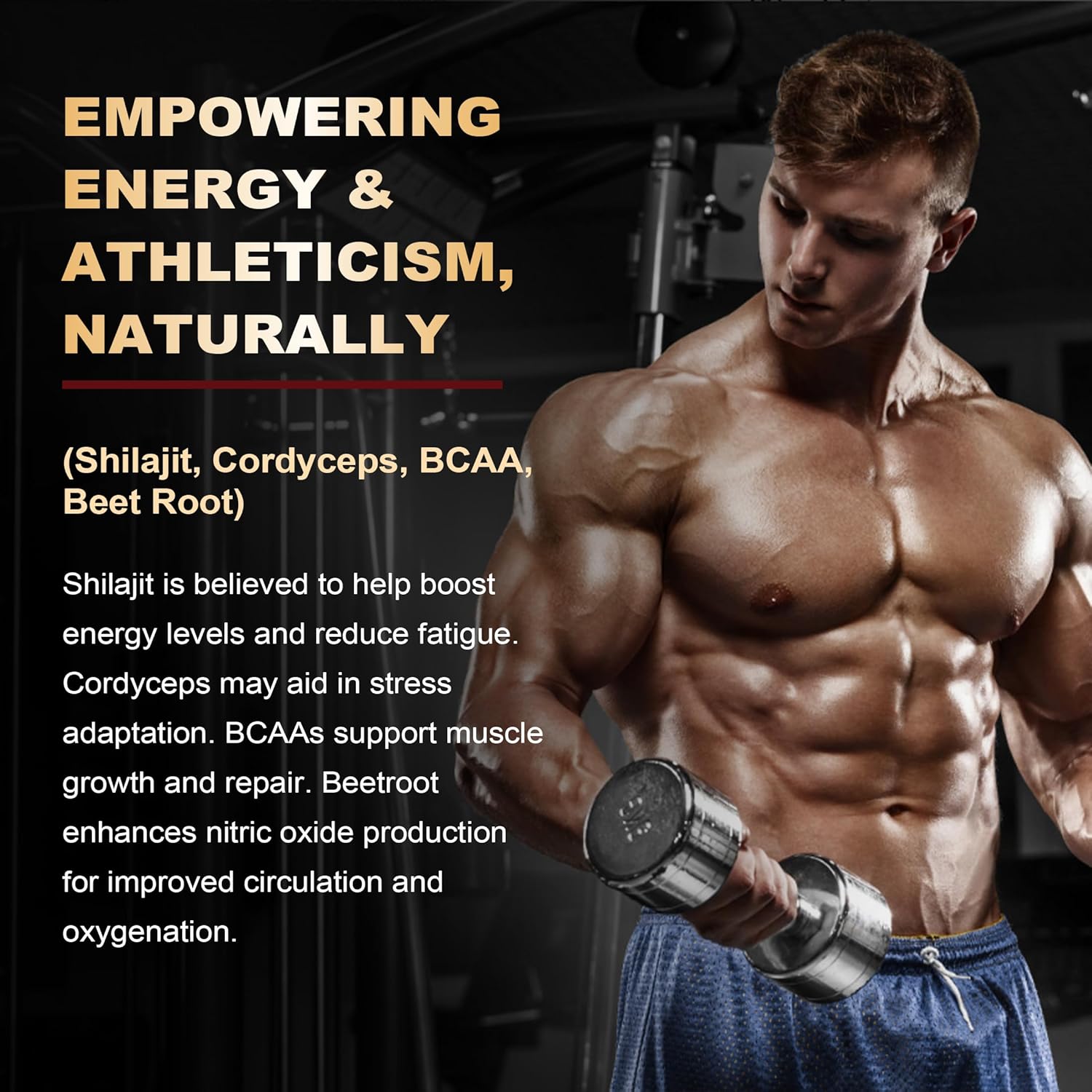Shilajit Gummies 1000mg with Organic Ingredients for Energy, Muscle, Immune & Brain Health Support - 2-Pack
