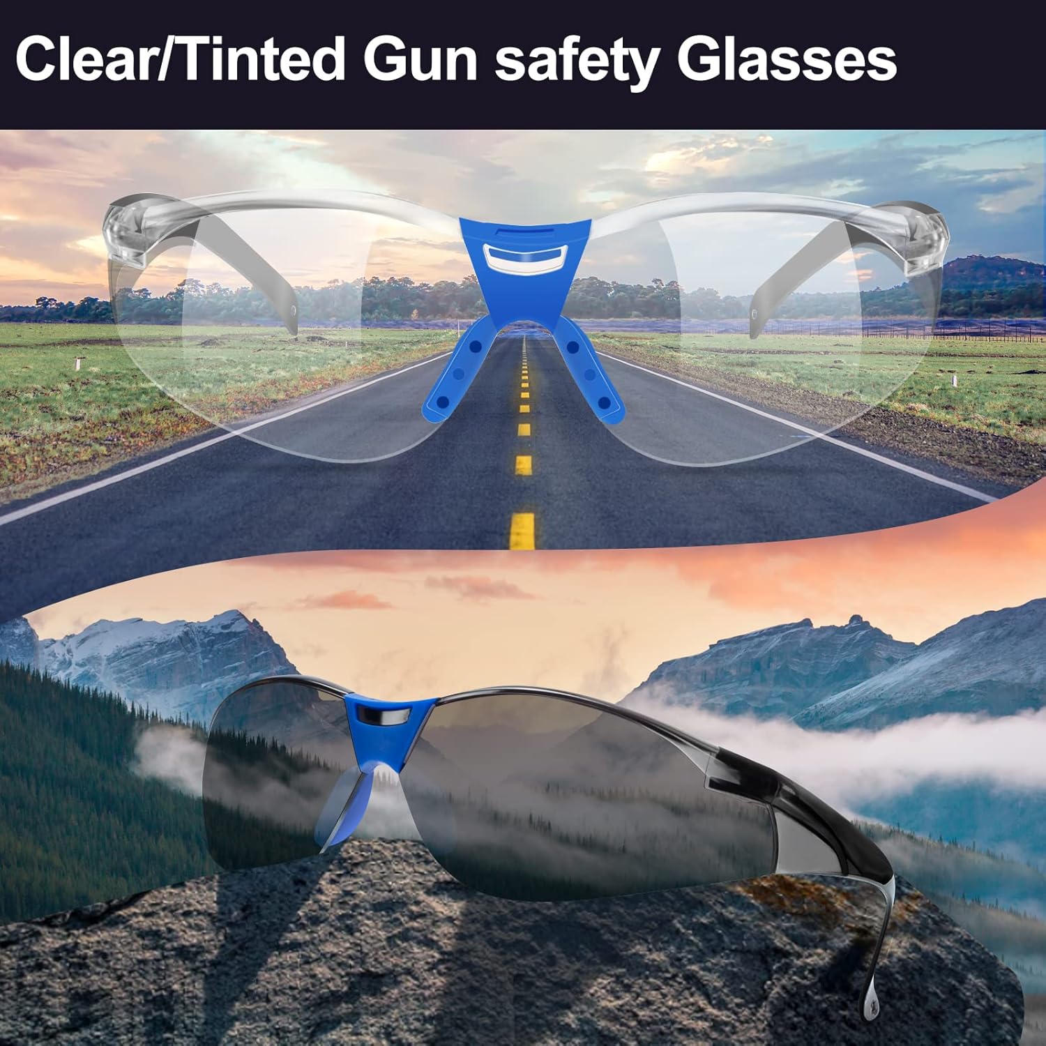 Shooting Range Ear Protection Kit with Earmuffs, Safety Glasses, Earplugs, and Case