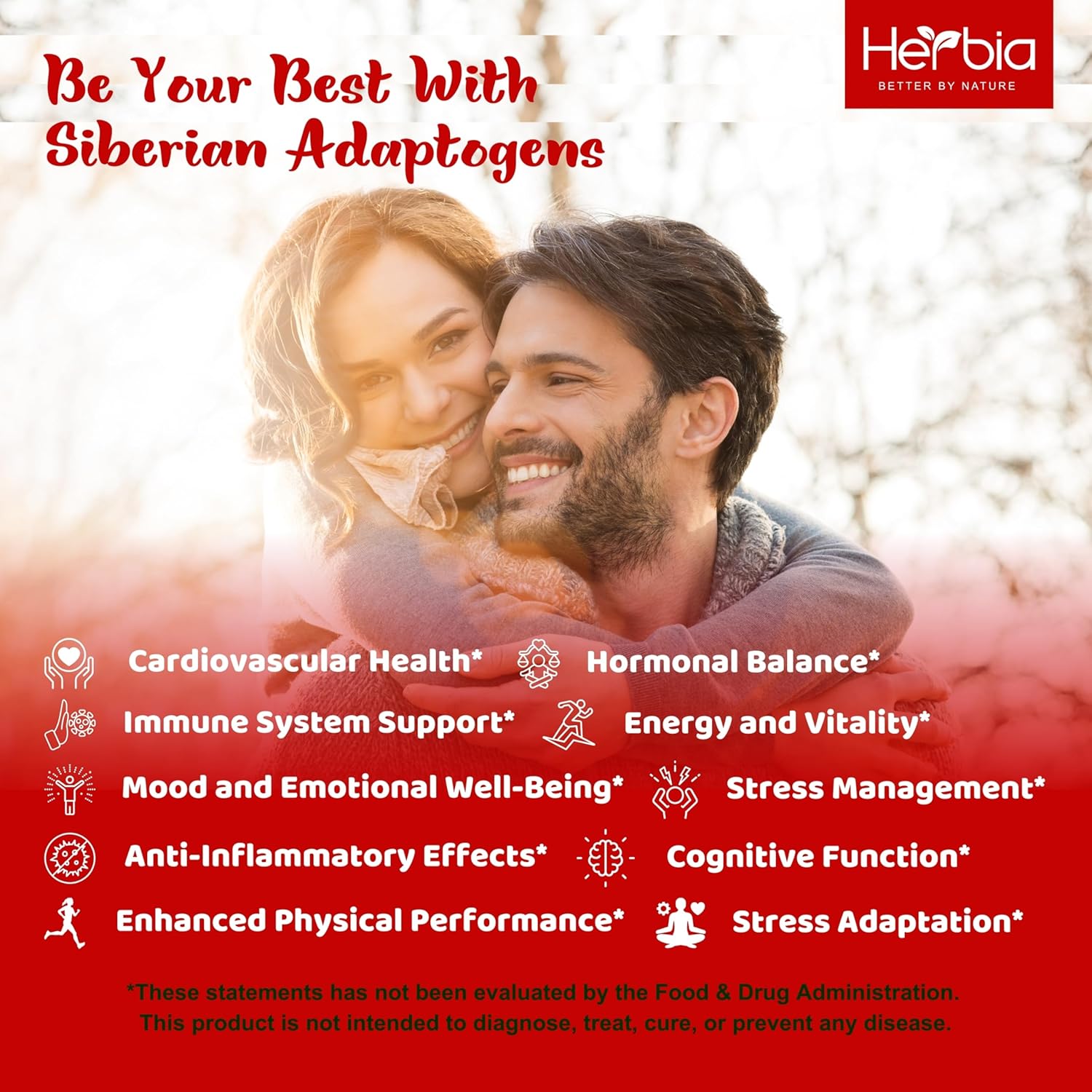 Siberian Adaptogens Herbal Blend with Maral, Spikenard, Eleuthero, Red Ginseng, Rhodiola, Schisandra, Licorice, Peony - Energy Boost & Stress Reduction - 2 oz