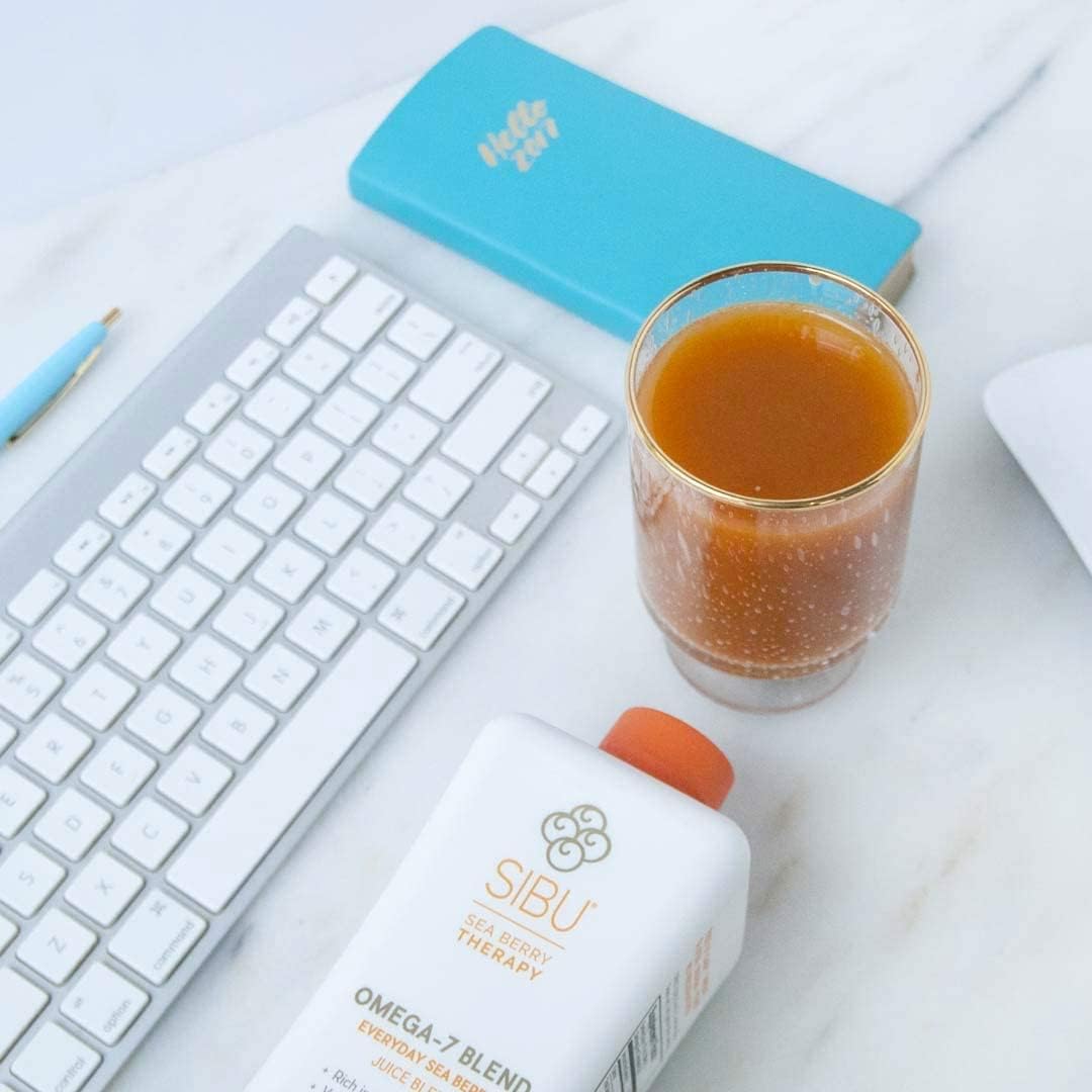 Sibu Blend Sea Buckthorn Fruit Juice - Omega 7 Supplement with Healthy Fruit Juice - Potent 32 Ounce Purée