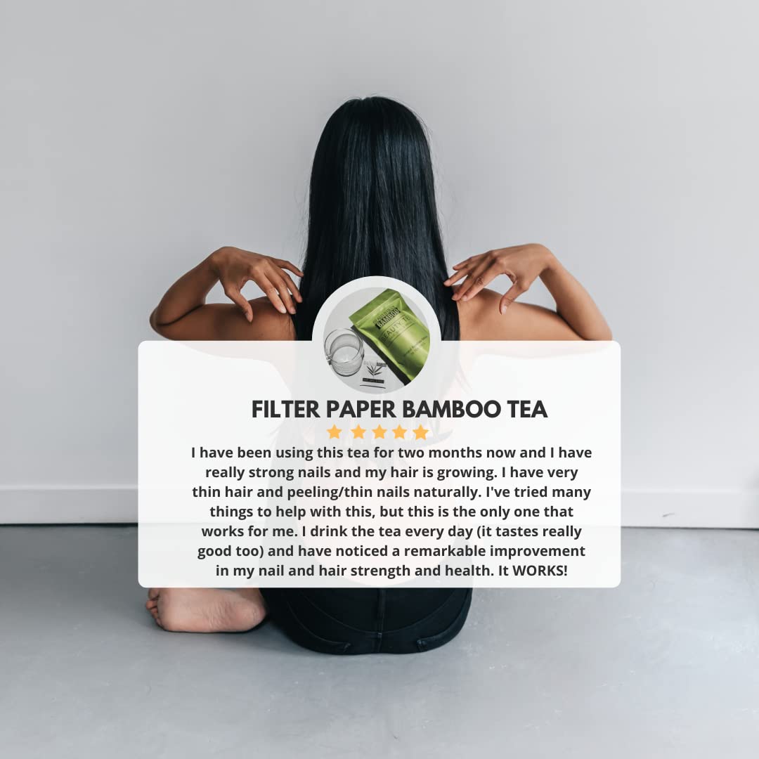 Silica-Rich Bamboo Tea for Hair, Skin, and Nails - 30 Filter Paper Bags