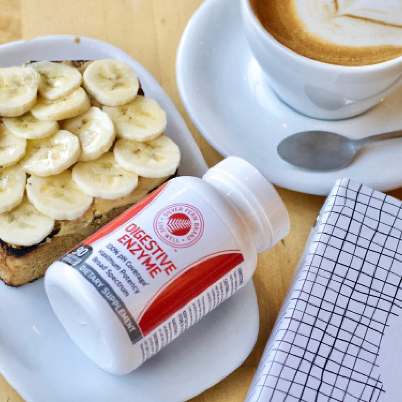 Silver Fern Brand - Complete GI Digestion Support Kit - Relief for Upper and Lower GI, Enzymes Included