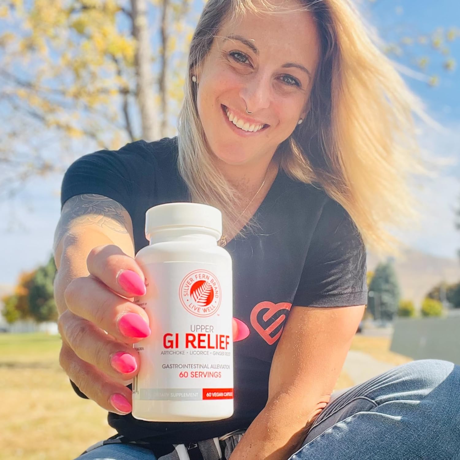 Silver Fern Brand - Complete GI Digestion Support Kit - Relief for Upper and Lower GI, Enzymes Included