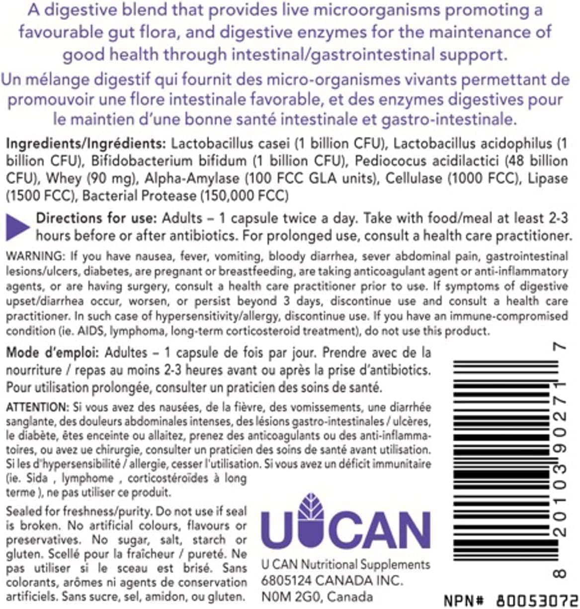 Silver Lining Pre & Probiotics with Digestive Enzymes - 50 Billion CFU - Supports Digestive & Immune Health - Reduces Bloating - 240 Count (2 Pack)